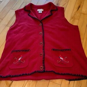 Northern Reflections Cardinal Sweater Vest